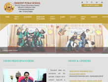 Tablet Screenshot of crescentpublicschool.net